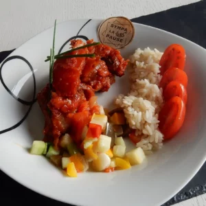 Sauté de dinde à la tomate